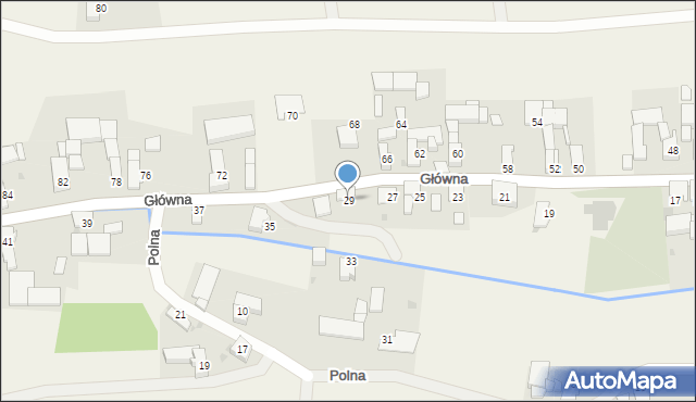 Radoszowy, Główna, 29, mapa Radoszowy