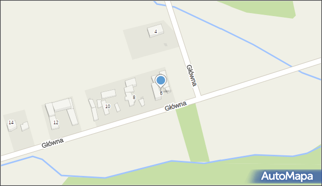 Radoszowy, Główna, 6, mapa Radoszowy