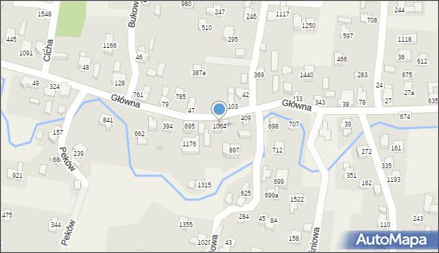 Radziechowy, Główna, 1064, mapa Radziechowy