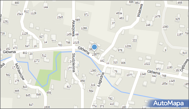 Radziechowy, Główna, 235, mapa Radziechowy