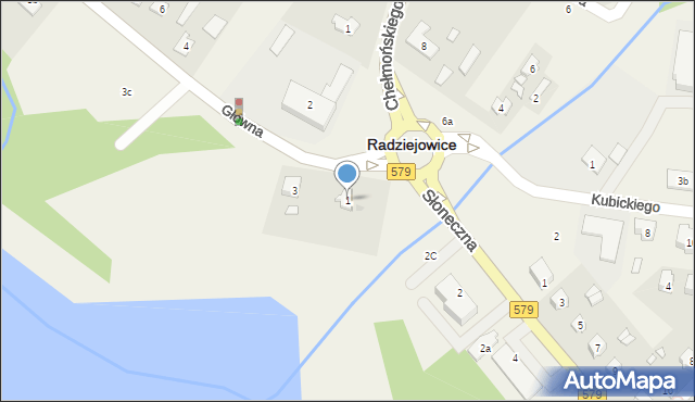 Radziejowice, Główna, 1, mapa Radziejowice