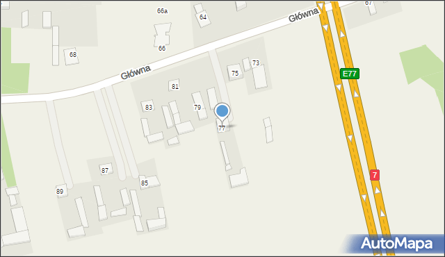 Rembertów, Główna, 77, mapa Rembertów