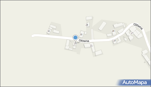 Ruda, Główna, 23, mapa Ruda