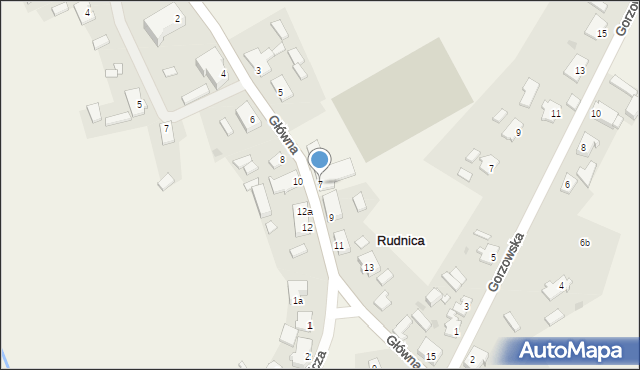 Rudnica, Główna, 7, mapa Rudnica