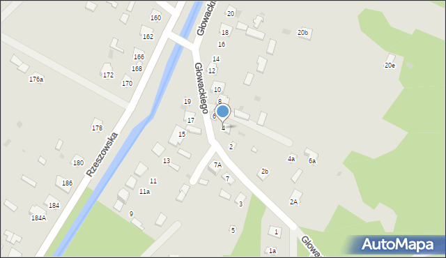 Rudnik nad Sanem, Głowackiego Bartosza, 4, mapa Rudnik nad Sanem