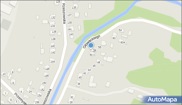 Rudnik nad Sanem, Głowackiego Bartosza, 52, mapa Rudnik nad Sanem