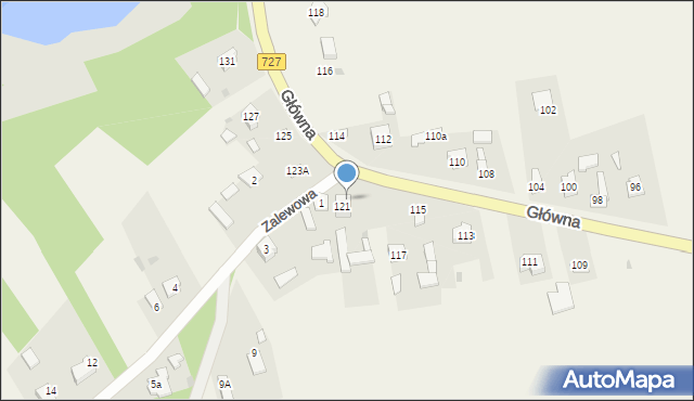 Ruszkowice, Główna, 121a, mapa Ruszkowice