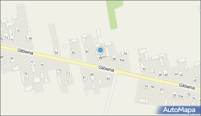 Ruszkowice, Główna, 58, mapa Ruszkowice