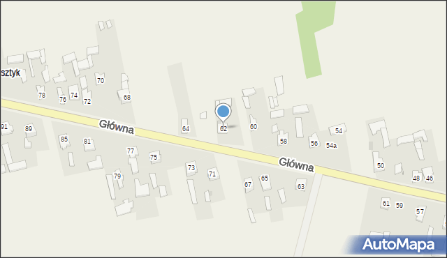 Ruszkowice, Główna, 62, mapa Ruszkowice