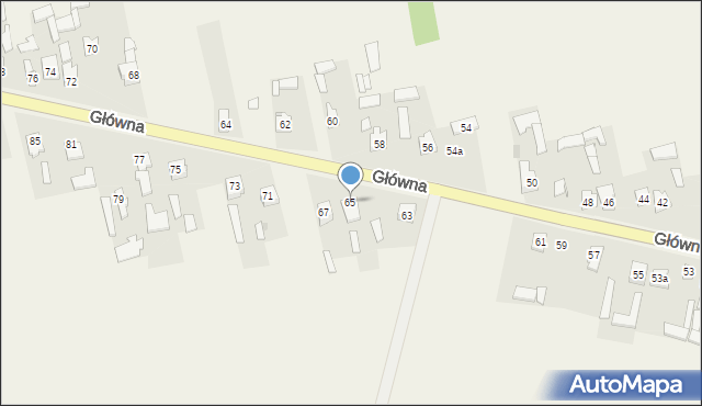 Ruszkowice, Główna, 65, mapa Ruszkowice