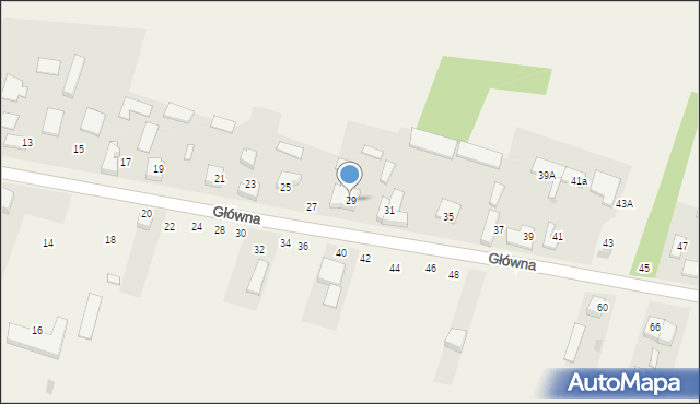 Rybna, Główna, 29, mapa Rybna