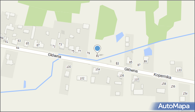 Rybna, Główna, 81, mapa Rybna