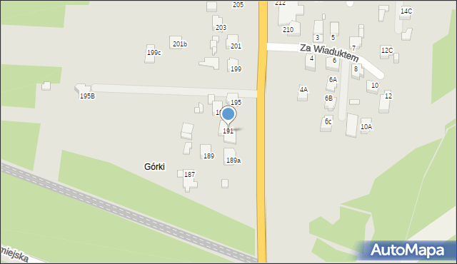 Rybnik, Gliwicka, 191, mapa Rybnika