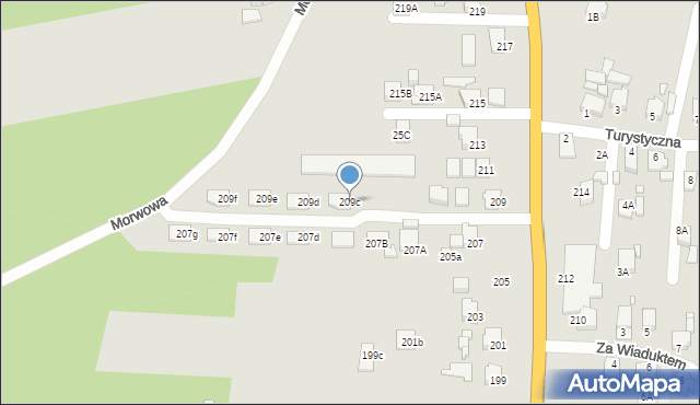 Rybnik, Gliwicka, 209c, mapa Rybnika