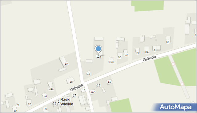 Rzeki Wielkie, Główna, 12a, mapa Rzeki Wielkie