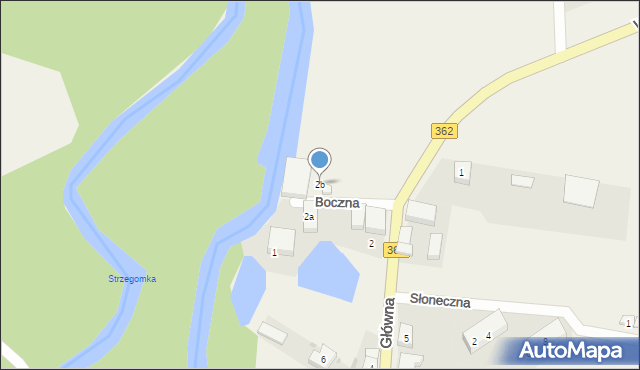 Samotwór, Główna, 2b, mapa Samotwór