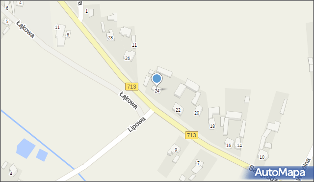 Sangrodz, Główna, 24, mapa Sangrodz