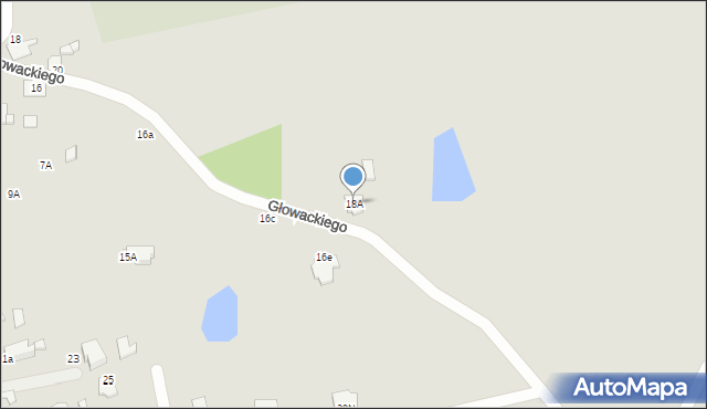 Sejny, Głowackiego, 18A, mapa Sejny