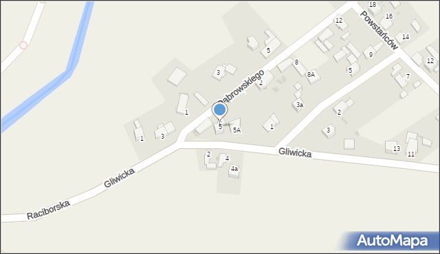 Siedliska, Gliwicka, 5, mapa Siedliska