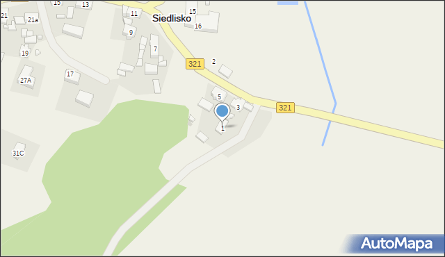 Siedlisko, Głogowska, 1, mapa Siedlisko