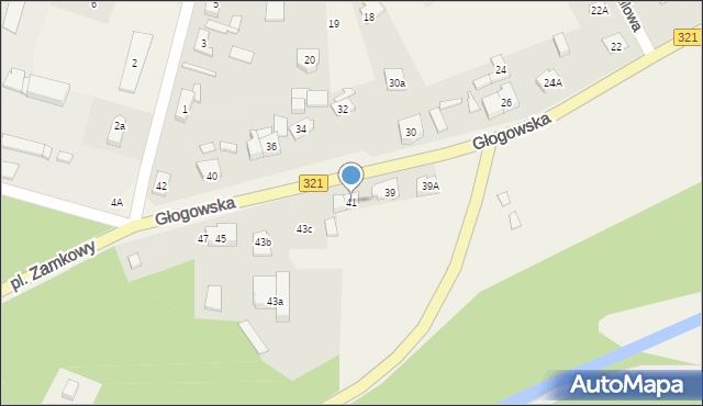 Siedlisko, Głogowska, 41, mapa Siedlisko