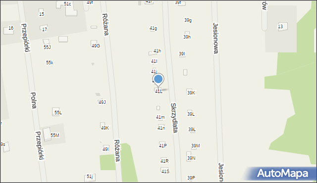 Sikory, Główna, 41L, mapa Sikory