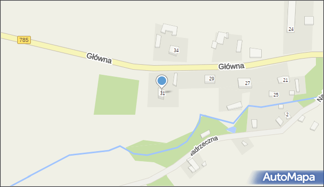 Silniczka, Główna, 31, mapa Silniczka