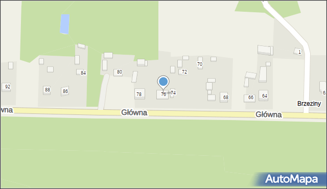 Silniczka, Główna, 76, mapa Silniczka