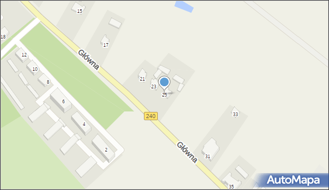 Silno, Główna, 25, mapa Silno