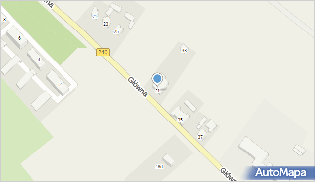 Silno, Główna, 31, mapa Silno