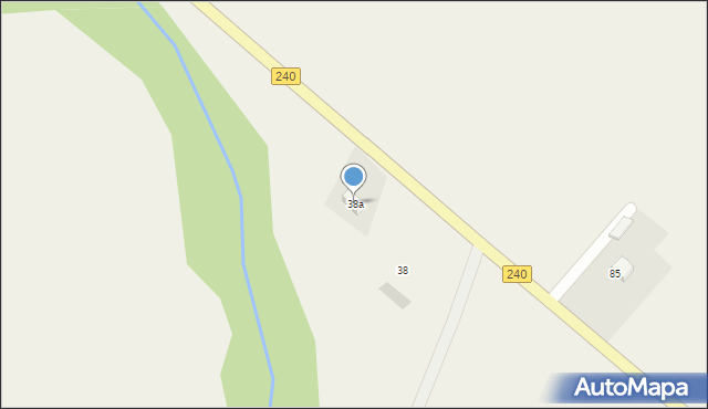 Silno, Główna, 38a, mapa Silno