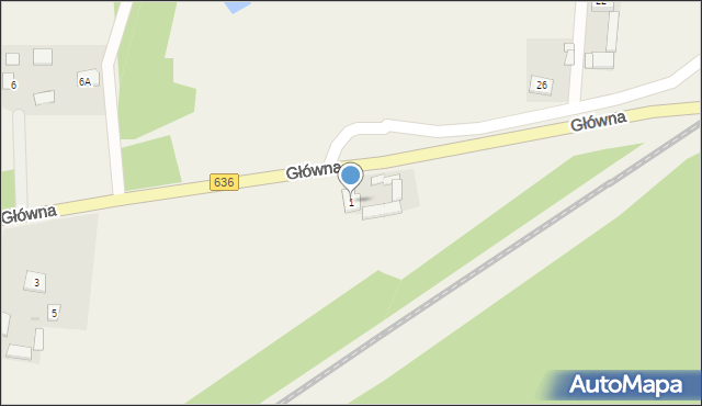 Sitne, Główna, 1, mapa Sitne