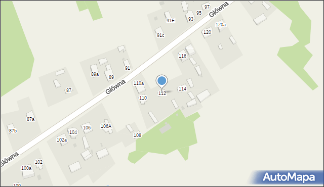 Skrzydlów, Główna, 112, mapa Skrzydlów