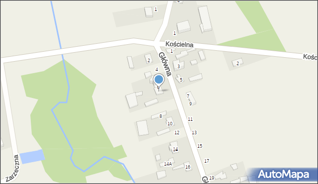 Słomków, Główna, 6A, mapa Słomków