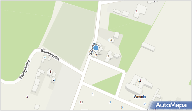 Smardzewice, Główna, 5, mapa Smardzewice