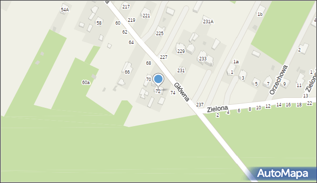 Smardzewice, Główna, 72, mapa Smardzewice