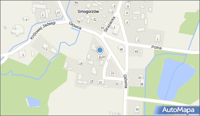 Smogorzów, Główna, 23, mapa Smogorzów