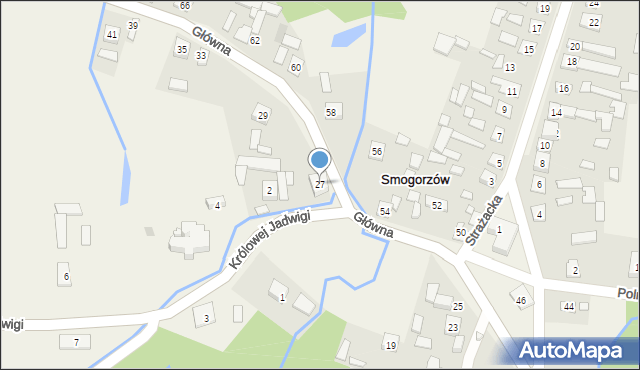 Smogorzów, Główna, 27, mapa Smogorzów