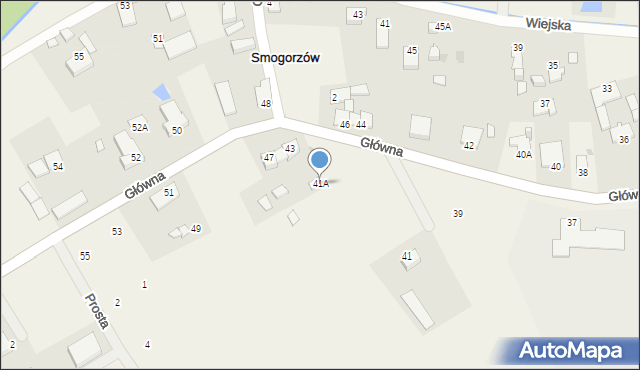 Smogorzów, Główna, 41A, mapa Smogorzów