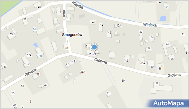 Smogorzów, Główna, 44, mapa Smogorzów