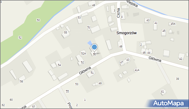 Smogorzów, Główna, 50, mapa Smogorzów