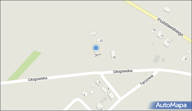 Sokołów Małopolski, Głogowska, 28, mapa Sokołów Małopolski