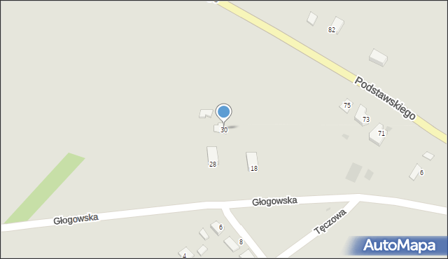 Sokołów Małopolski, Głogowska, 30, mapa Sokołów Małopolski