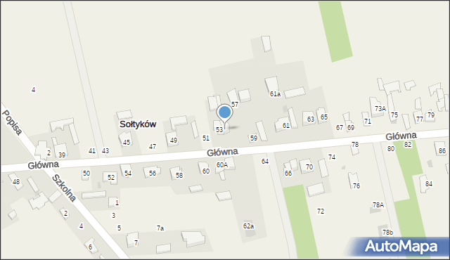 Sołtyków, Główna, 55, mapa Sołtyków