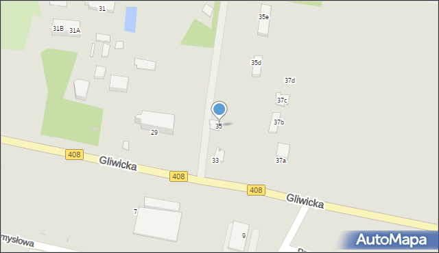 Sośnicowice, Gliwicka, 35, mapa Sośnicowice