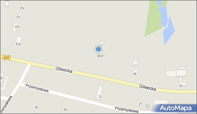 Sośnicowice, Gliwicka, 37, mapa Sośnicowice