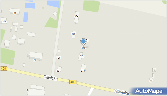 Sośnicowice, Gliwicka, 37c, mapa Sośnicowice