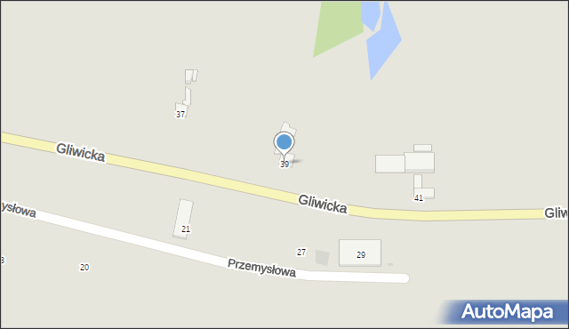 Sośnicowice, Gliwicka, 39, mapa Sośnicowice