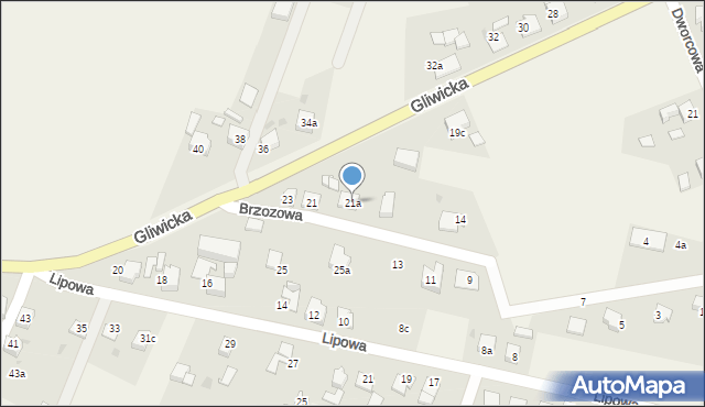 Stanica, Gliwicka, 21a, mapa Stanica