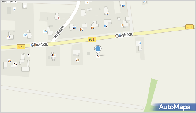 Stanica, Gliwicka, 3c, mapa Stanica